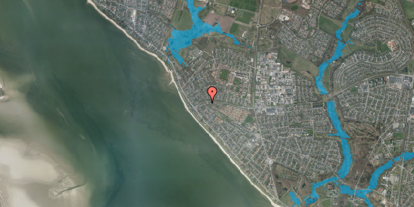 Oversvømmelsesrisiko fra vandløb på Kystparken 162, 6710 Esbjerg V