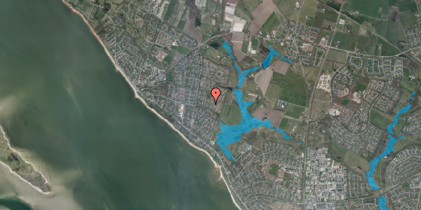 Oversvømmelsesrisiko fra vandløb på Styrmandsvænget 178, 6710 Esbjerg V