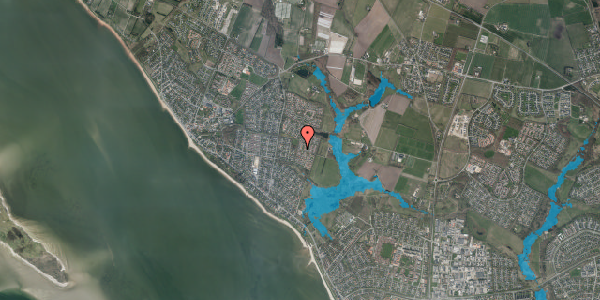 Oversvømmelsesrisiko fra vandløb på Styrmandsvænget 258, 6710 Esbjerg V