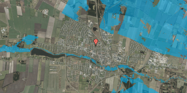 Oversvømmelsesrisiko fra vandløb på Glentevej 27, 7200 Grindsted