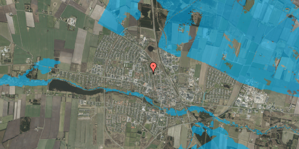 Oversvømmelsesrisiko fra vandløb på Glentevej 32, 7200 Grindsted