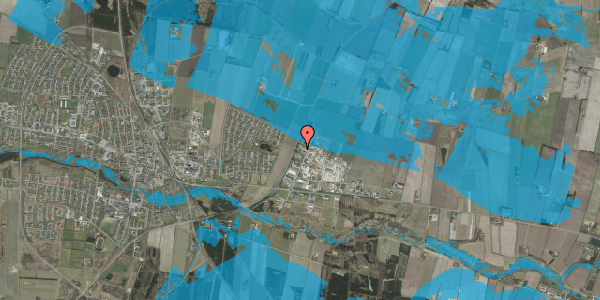 Oversvømmelsesrisiko fra vandløb på Huginsvej 3, 7200 Grindsted