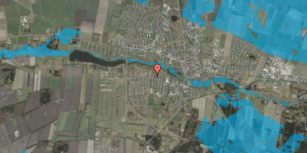 Oversvømmelsesrisiko fra vandløb på Jasminvej 4, 7200 Grindsted