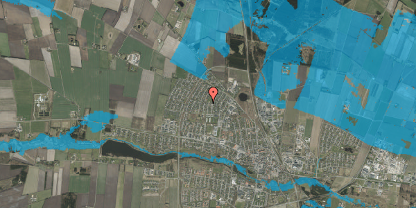 Oversvømmelsesrisiko fra vandløb på Kløvervænget 15, 7200 Grindsted