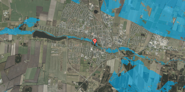 Oversvømmelsesrisiko fra vandløb på Krogen 5, 7200 Grindsted
