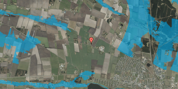 Oversvømmelsesrisiko fra vandløb på Lundhedevej 36, 7200 Grindsted