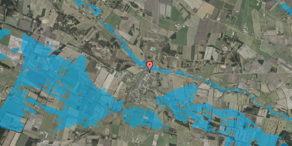 Oversvømmelsesrisiko fra vandløb på Midtgårdvej 27, 7200 Grindsted