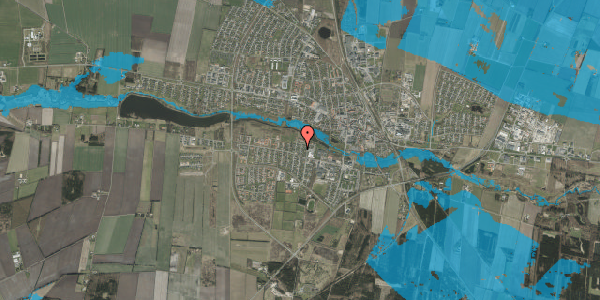 Oversvømmelsesrisiko fra vandløb på Poppelvej 8, 7200 Grindsted
