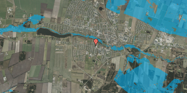 Oversvømmelsesrisiko fra vandløb på Poppelvej 13, 7200 Grindsted