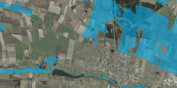 Oversvømmelsesrisiko fra vandløb på Sønderhedevej 2, 7200 Grindsted