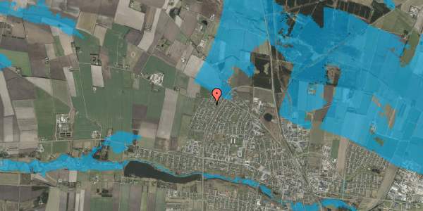 Oversvømmelsesrisiko fra vandløb på Sønderhedevej 11, 7200 Grindsted