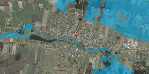 Oversvømmelsesrisiko fra vandløb på Vestergade 65, 1. 8, 7200 Grindsted