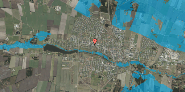 Oversvømmelsesrisiko fra vandløb på Vestergade 85, 7200 Grindsted