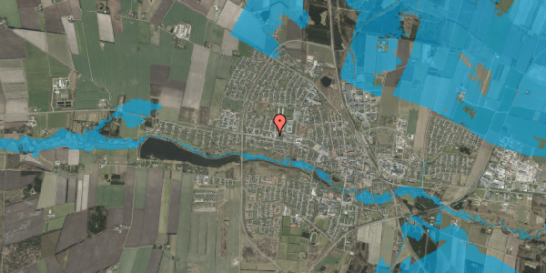 Oversvømmelsesrisiko fra vandløb på Vestergade 116, 7200 Grindsted