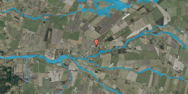 Oversvømmelsesrisiko fra vandløb på Østervej 1, 7200 Grindsted