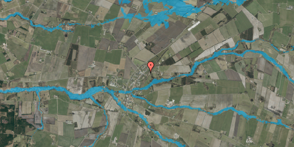Oversvømmelsesrisiko fra vandløb på Østervej 9, 7200 Grindsted