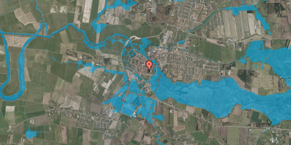 Oversvømmelsesrisiko fra vandløb på Bispegade 29, 6760 Ribe