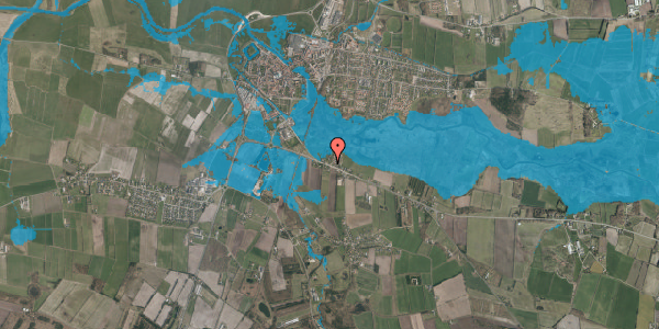 Oversvømmelsesrisiko fra vandløb på Haderslevvej 29, 6760 Ribe