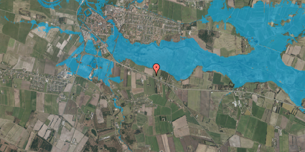 Oversvømmelsesrisiko fra vandløb på Haderslevvej 85, 6760 Ribe