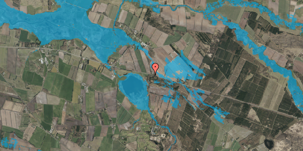 Oversvømmelsesrisiko fra vandløb på Haderslevvej 158, 6760 Ribe