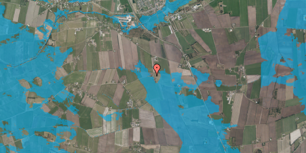 Oversvømmelsesrisiko fra vandløb på Hillerup Markvej 14, 6760 Ribe
