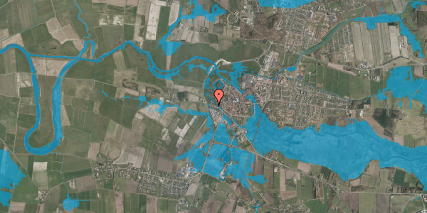Oversvømmelsesrisiko fra vandløb på Holmevej 19, 6760 Ribe