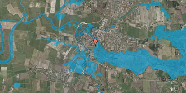 Oversvømmelsesrisiko fra vandløb på Hundegade 33, 1. tv, 6760 Ribe