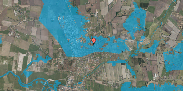 Oversvømmelsesrisiko fra vandløb på Jasminparken 7, 6760 Ribe