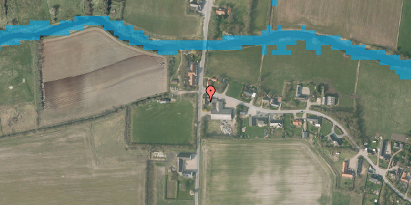 Oversvømmelsesrisiko fra vandløb på Jedsted Klostervej 2, 6771 Gredstedbro