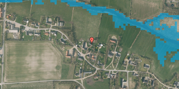 Oversvømmelsesrisiko fra vandløb på Jedsted Klostervej 25, 6771 Gredstedbro