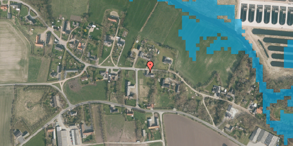 Oversvømmelsesrisiko fra vandløb på Jedsted Klostervej 28, 6771 Gredstedbro