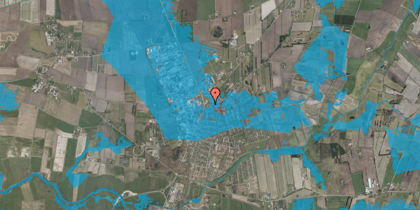 Oversvømmelsesrisiko fra vandløb på Klirevænget 2, 6760 Ribe