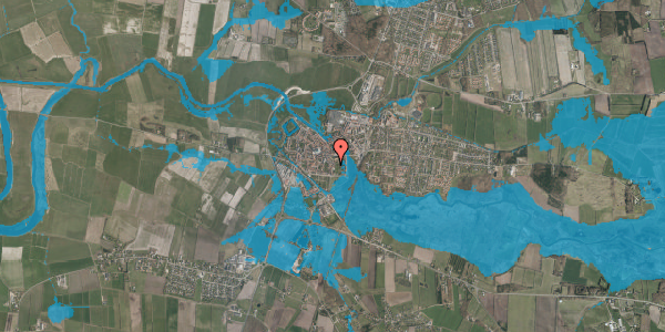 Oversvømmelsesrisiko fra vandløb på Klostergade 32, 6760 Ribe