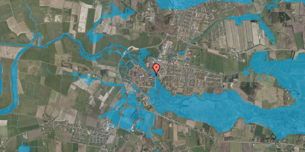Oversvømmelsesrisiko fra vandløb på Sct Catharinæ Plads 11, 1. 10, 6760 Ribe