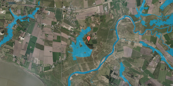 Oversvømmelsesrisiko fra vandløb på Billumgårdevej 31, 6852 Billum
