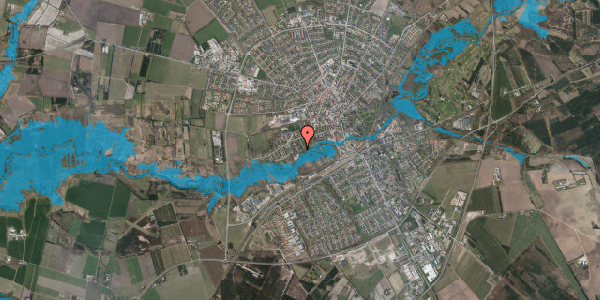 Oversvømmelsesrisiko fra vandløb på Dronn Margrethes Vej 14, 6800 Varde