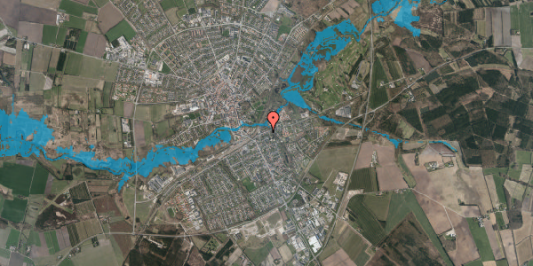 Oversvømmelsesrisiko fra vandløb på Gellerupvej 20, 6800 Varde
