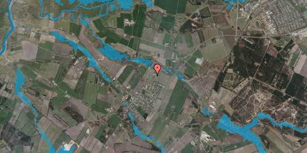Oversvømmelsesrisiko fra vandløb på Toftnæsvej 43, 6800 Varde