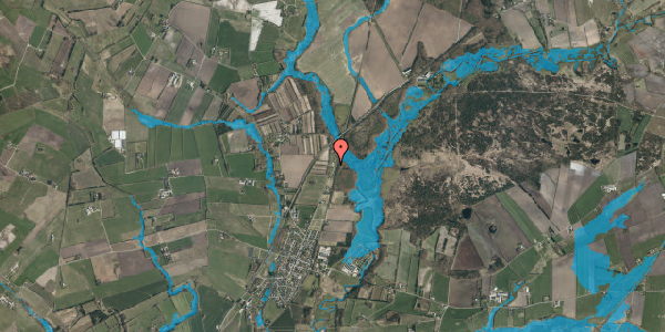 Oversvømmelsesrisiko fra vandløb på Vardevej 93, 6800 Varde
