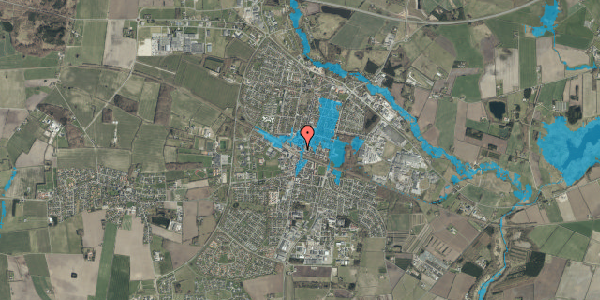 Oversvømmelsesrisiko fra vandløb på Banegårdspladsen 16, 1. 18, 6600 Vejen