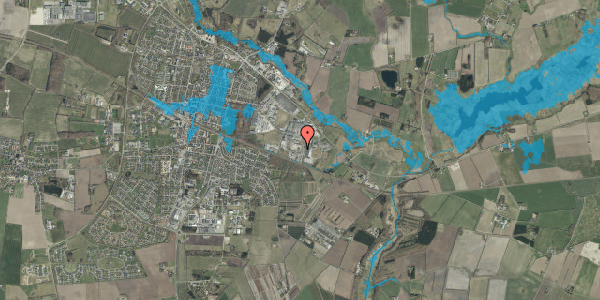 Oversvømmelsesrisiko fra vandløb på Industrivej Syd 4, 6600 Vejen