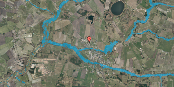 Oversvømmelsesrisiko fra vandløb på Lærkevej 10, 6823 Ansager