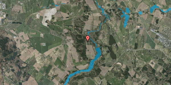 Oversvømmelsesrisiko fra vandløb på Gammelstrupvej 28, 8740 Brædstrup