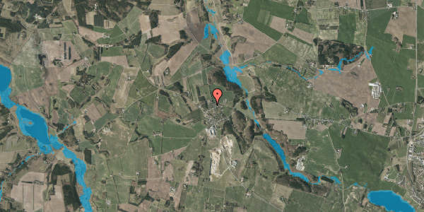 Oversvømmelsesrisiko fra vandløb på Hovedskovvej 11, 8740 Brædstrup