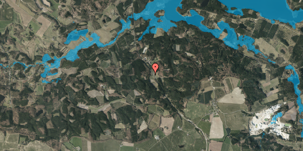 Oversvømmelsesrisiko fra vandløb på Silkeborgvej 47, 8740 Brædstrup