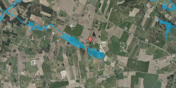 Oversvømmelsesrisiko fra vandløb på Sletkærvej 16, 8740 Brædstrup