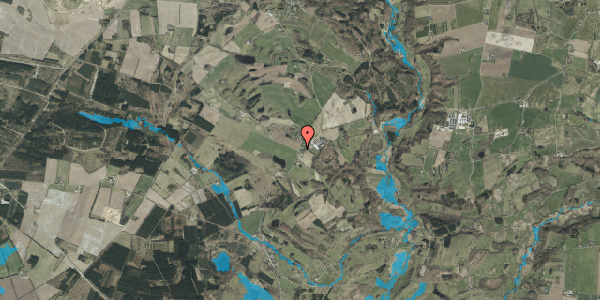 Oversvømmelsesrisiko fra vandløb på Abildgårdvej 2, 7183 Randbøl