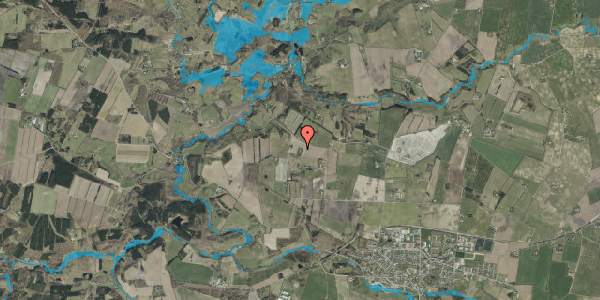 Oversvømmelsesrisiko fra vandløb på Egtved Holt 16, 6040 Egtved