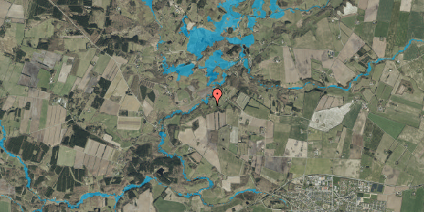Oversvømmelsesrisiko fra vandløb på Egtved Holt 19, 6040 Egtved