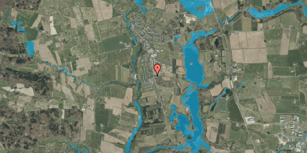 Oversvømmelsesrisiko fra vandløb på Elkærholmvej 2, 6040 Egtved